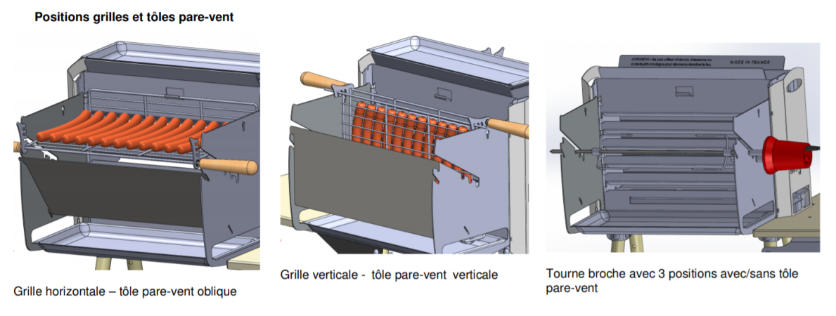 Barbecue Vertical Biogrill - 🍴Envie de grillades ? Optez pour le barbecue  vertical BioGrill. 🇫🇷 Fabriqué en France ✓Multi fonctionnel (cuisson  horizontale & verticale, rôtissoire, plancha, ) La cuisson verticale  si vous